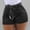 *Black, variant on ClodeEU Women's High Waisted Drawstring Shorts,Casual Elastic Waist Running Shorts with Pockets Black,Women's Plus L