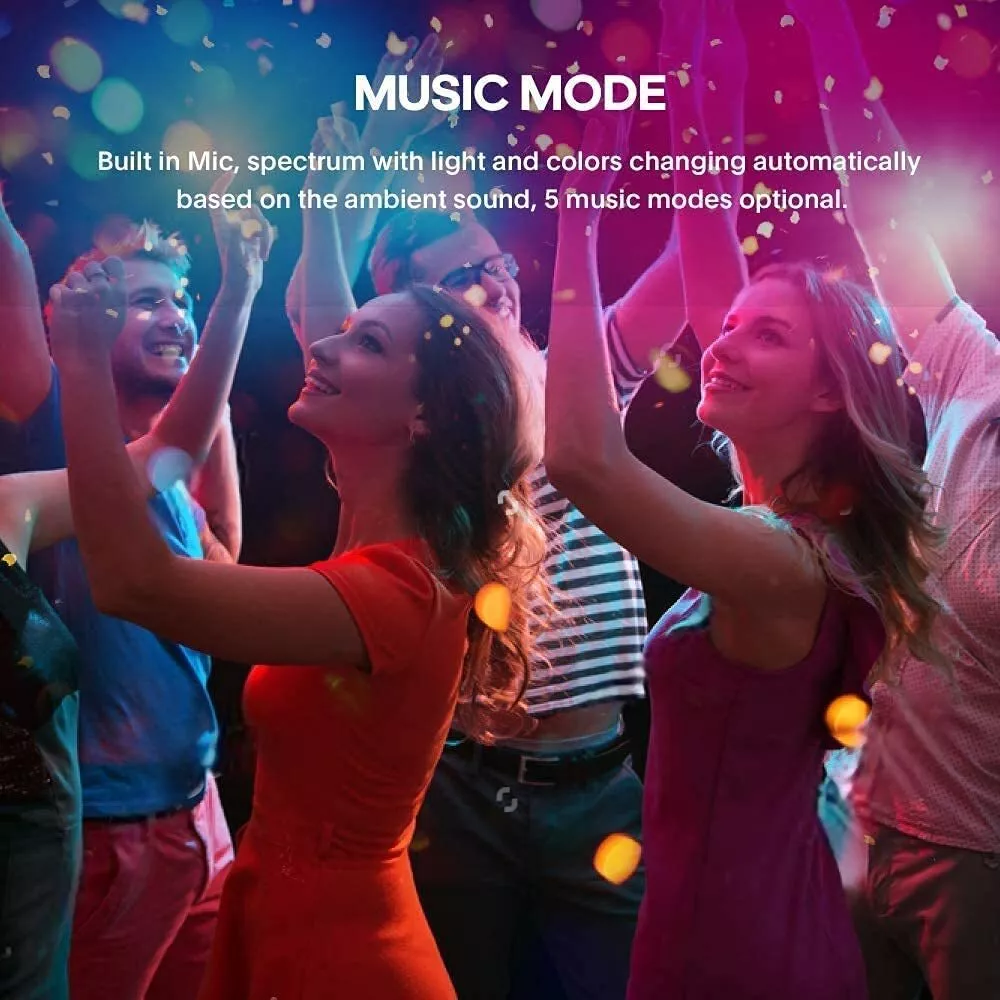 50FT RGB 5050 450LEDS Flexible LED Strip Lights Music Sync RF Remote Controller