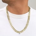 thumbnail image 2 of Nuragold 14K Real Yellow Gold Solid Cuban Curb Link Chain Necklace 16"-30" (1.5mm-12mm) Italian Jewelry for Men & Women, 2 of 29