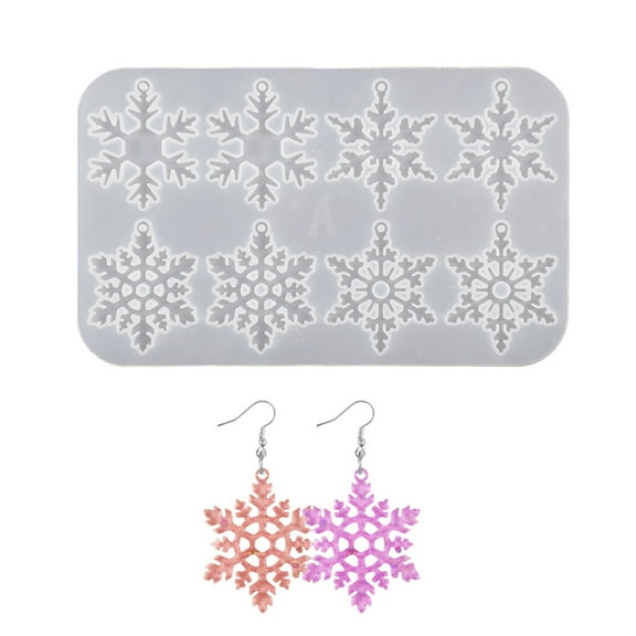 Christmas Snowflake Silicone Molds Versatile Snowflake Resin Moulds Silicone DIY Mould for Christmas Decors Making