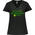 thumbnail image 3 of Inktastic Happy St. Patrick's Day Women's Plus Size V-Neck T-Shirt, 3 of 5