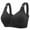 Black, variant on Audhol Bras for Women Front Closure Women's Fixed Cup Front Open Button Bra Beauty Back Anti Sag Non Underwire Underwear Front Closure Bras for Women Beige L
