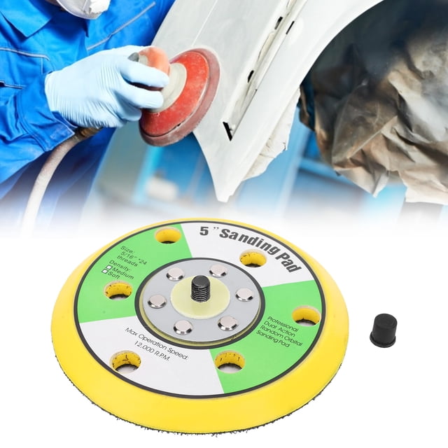 Backer de Lijadora, Almohadilla de Lijado anti-ROPA compactA 5 Pulgadas para Bordes y superficias de molienda