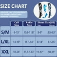 thumbnail image 3 of Aosijia 2 Pack Graduated Compression Socks 20-30 mmHg Wide Calves Breathable Athletic Sports Travel Knee High Socks for Men Women Closed Toe, 3 of 8