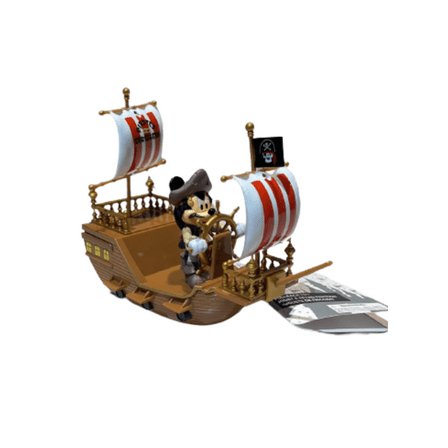 Disney Parks Pirates of the Caribbean Mickey Red White Pullback Pirate Ship New
