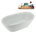 thumbnail image 4 of 67" Streamline N4620BGL Soaking Freestanding Tub and Tray With Internal Drain in Brushed Gold, 4 of 10