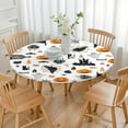 thumbnail image 3 of Halloween Pattern Round Fitted Tablecloth with Elastic Edge,Dining Table Cover Waterproof,Outdoor Round Tablecloth for Camping,Dining,Indoor and Outdoor, 3 of 7