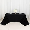 thumbnail image 3 of BalsaCircle 90" x 156" Rectangular Cotton Wedding Tablecloth Linens Black, 3 of 7