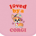 thumbnail image 4 of Inktastic Corgi Dog Lover Girls Baby Bib, 4 of 4