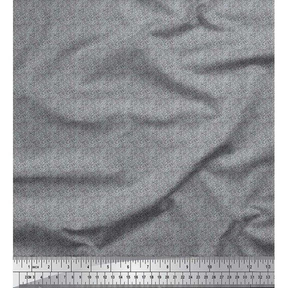 Soimoi Cotton Voile Fabric Marble Stone Texture Small Printed Fabric 1 Yard 42 Inch Wide