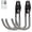 Type-2-Gray, variant on Garage Storage Utility Hooks，Garage Garden Tool Organizer，Steel Wall Mount Hooks, Large Garden U Hooks （2 Pack）