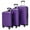 Purple, variant on 3-Piece Rose Gold Luggage Set (20" Carry-On + 24"/28" Checked) | Lightweight ABS Hardshell w/ 2" Wheels & TSA Locks - Expandable Spinner Suitcases