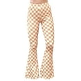 thumbnail image 4 of Daisy Del Sol High Waist Gypsy Comfy Yoga Ethnic Tribal Stretch Palazzo 70s Bell Bottom Fit to Flare Pants, 4 of 5
