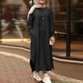 thumbnail image 2 of Abayas for Women Dress, One-Piece Long Sleeve Prayer Dress, Khimar Jilbab Kaftan Clothes, Size XL, 2 of 5