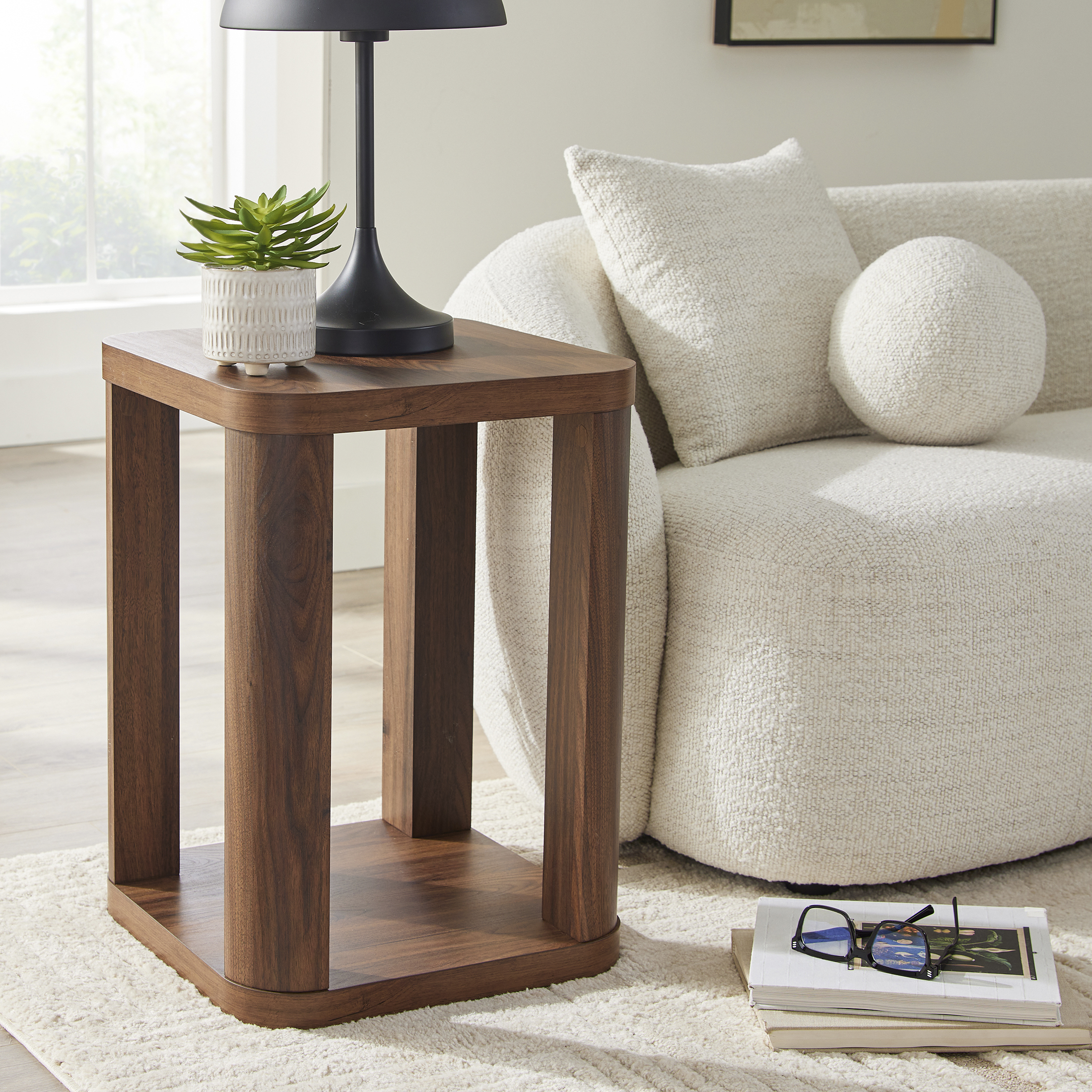 Better Homes & Gardens Juliet End Table, Walnut photo 1