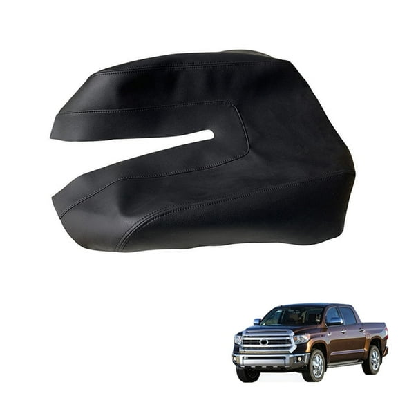 1PC Center Console Lid Armrest Leather Cover Trim For Toyota Tundra 2014-2021