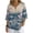 Cherry Blossom Floral, variant on Red Weatern Aztec Womens Linen Tops and Blouses 3/4 Sleeve Dressy Tunic Blouse V Neck Lightweight Linen Shirts Vacation Fashion Clothes, Size 4XL