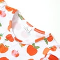 thumbnail image 2 of Toddler Girls Back to School Pencil Apple Dress Flutter Sleeve Summer Casual Clothes 6-7Y, 2 of 4