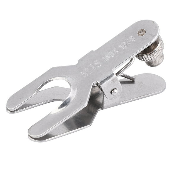 Stainless Steel Lab Clamp Pinch Clip Glass Ball Laboratory Tool 18#