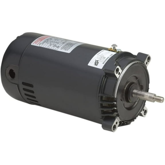 The Pool Supply Shop 0.75 HP C Face Threaded Shaft Horizontal Single Phase Pool Pump Motor, 1 SF