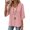 Pink v neck embroidered 3/4 sleeve blouse women a1, variant on thefmos Women's V Neck Embroidered Blouse 3/4 Sleeve Loose Fit Solid Color Casual Pullover Fashion Spring Fall Outfit, Green 2XL