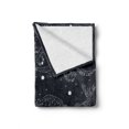thumbnail image 2 of Blue and White Soft Flannel Fleece Throw Blanket, Celestial Constellation Deer Bison Crab Octopus, Cozy Plush for Indoor and Outdoor Use, 50" x 60", Dark Blue and White, by Ambesonne, 2 of 6