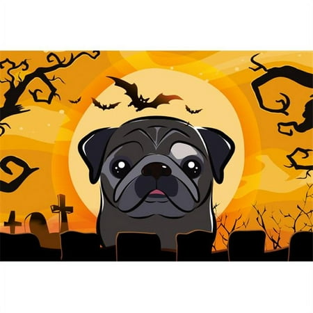 

Halloween Black Pug Fabric Placemat
