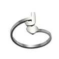 thumbnail image 1 of Weiqiqre Ventes de la Saint-Valentin Mode 26 Bagues à Ouverture Lettre Anglaise Acier Inoxydable Bijoux Rétro, 1 of 1