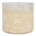 thumbnail image 4 of Mainstays 3-Wick Ombre Wrap Bright Hibiscus Scented Candle, 14 oz, 4 of 7