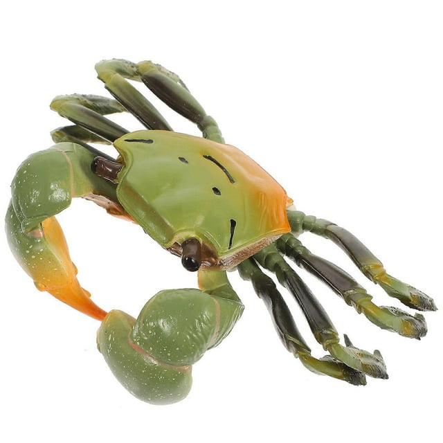 Simulation Crab Figurine Playset Animal Model Creative Play Party Gifts 15X10CM Shape and 1Pcs