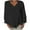 Black, variant on Womens Oversized T Shirts Long Sleeve V Neck Comfy Tops Lightweight Solid Color Loose Blouses Black L
