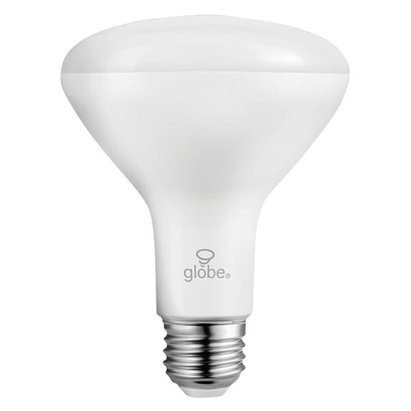 Globe Electric Wi-Fi Smart 65W Equivalent Multicolor Changing RGB Tunable White Frosted LED Light Bulb, No Hub Required, Voice Activated, BR30, E26 Base, 50035