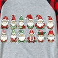 thumbnail image 4 of SwiftWear Christmas Matching Family Pajamas Sets Cute Gnomes Print Top + Plaid Bottom Sleepwear Soft Jammies, 4 of 4
