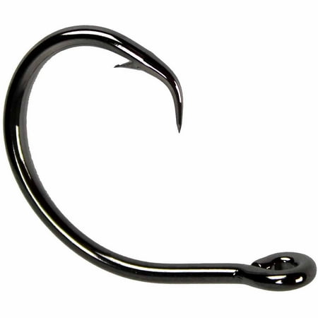 UPC: 0023534411753 | Mustad 3x Strong Demon Perfect Circle Hook (Black Nickel) – 7/0 6pc