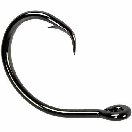 Mustad Demon Perfect Circle In-Line 3x Hook, Size 7/0, Black