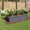 6*3*1FT + 1PC, variant on 6x3x1ft large Garden Bed, Grey Color Rectangular Galvanized Metal Outdoor Garden Bed, Suitable for Backyard Ground Gardens for Growing Plants, Vegetables and Flowers.