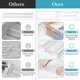 thumbnail image 3 of Paquete de 12 divisores de cajones para ropa, organizador de cajones extensible ajustable, separadores de plástico transparente, 3 of 4