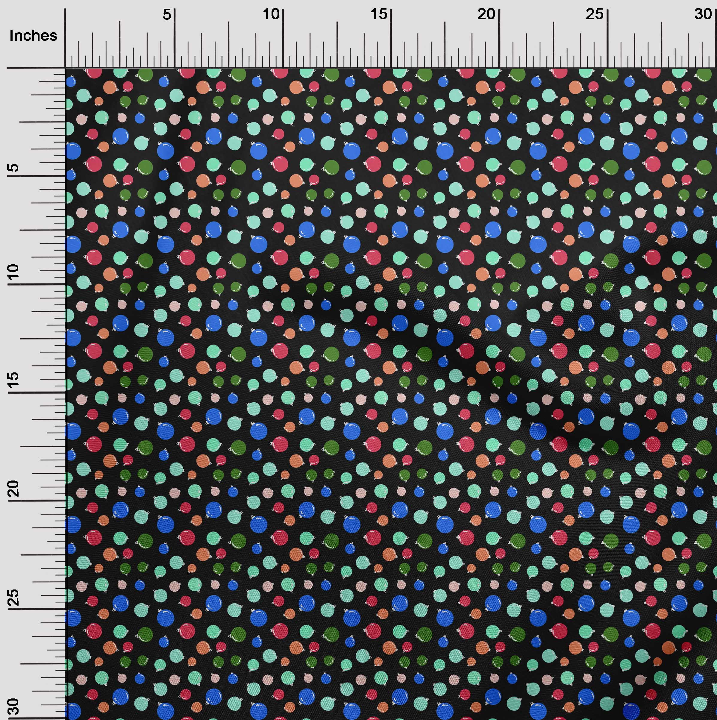 oneOone Cotton Poplin Medium Blue Fabric Christmas Craft Projects Decor Fabric Printed By The Yard 56 Inch Wide