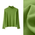 thumbnail image 4 of Aezemi Women High Neck Shirts Long Sleeve Lightweight Fashion Comfy Winter Fall Home Outerwear Tees Pullover Trendy Casual Soft All Match Tops L, 4 of 7