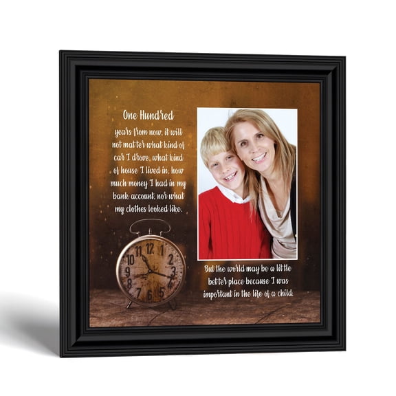100 Years From Now Poem, Teacher Appreciation Photo Frame