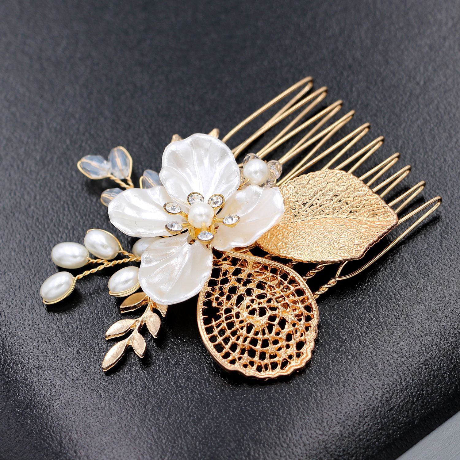 Pearl online hair brooch