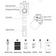 thumbnail image 3 of Intelligent Lock Cylinder Tong Tong APP Card Anti-Theft Gate Fingerprint Lock Replacement Lock Cylinder,B, 3 of 5