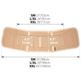 thumbnail image 5 of ORTONYX Abdominal Binder for Postpartum, C-Section, and Hernia Support - Belly Band for Women and Men - Adjustable Velcro, Breathable Fabric, Lower Back Support - Beige S/M, 5 of 8