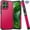 Hot Pink, variant on For Motorola Moto G 5G 2025 Premium Slim Tough 2in1 Hybrid Case Dual-Layer PC TPU Rubber Armor with Shockproof Protection Cover, XPM Phone Case [Black]