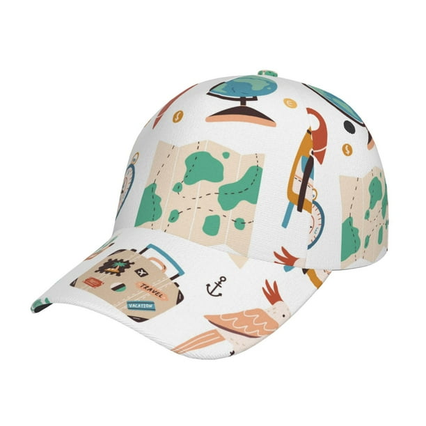 Balery Travel1 Gorra de béisbol de tamaño ajustable para correr, entrenar y actividades al aire libre. Gorra de papá para todas las estaciones.