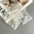 thumbnail image 3 of 5PCS Reusable Moisture-proof Waterproof EVA Frosted Necklace Bracelet Storage Organizer Jewelry Packaging Pouches Zipper Bags Transparent 9.5X10CM 5PCS, 3 of 6