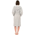 thumbnail image 2 of TowelSelections Womens Robe, Premium Cotton Hooded Bathrobe for Women, Soft Terry Cloth Robes for Women X-Large Glacier Gray, 2 of 6