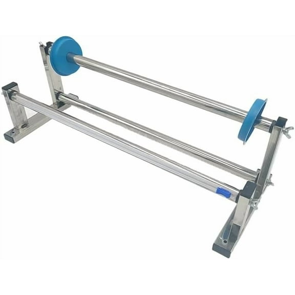 23.6" Long Stainless Steel Manual Table Top Stretch Film Dispenser for Home Commercial Warehouse Use - 1 pcs