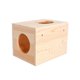 thumbnail image 1 of Jaula nido de madera natural para mascotas pequeñas, para hámster, cobaya, chinchilla, verano, 1 of 7