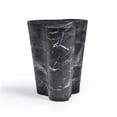 thumbnail image 3 of Pemberly Row Slab Black Marble Concrete Indoor / Outdoor Side Table, 3 of 8